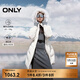 ONLY冬季90白鴨絨抽繩A字毛領(lǐng)中長(cháng)款羽絨服女|124412029 A06 亮白色 XS (155) 76A