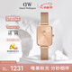 丹尼爾惠靈頓（DanielWellington）DW手表女經(jīng)典小方表流光金時(shí)尚女士手表七夕禮物送女友DW00100484