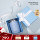 WEDGWOOD[教師節(jié)禮物]不銹鋼陶瓷涂層內(nèi)膽便攜吸管杯保冷保溫杯藍(lán)色350ml