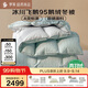 羅萊 羽絨被子 A類(lèi)95%水洗鵝絨保暖冬被芯約4.3斤綠 JDear京東定制款