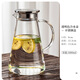 KDISV德國涼水壺玻璃耐高溫食品級加厚防爆家用高硼硅食用級泡茶冷水壺 透明錐形水壺-不銹鋼蓋 1.8L 【超大容量】