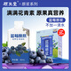 顧生堂100%藍莓汁 藍莓原漿600ml  20袋 果汁果飲NFC非濃縮藍莓汁花青素