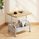 喻品茶幾客廳沙發(fā)邊桌邊幾小圓桌子臥室床頭桌置物架落地推車(chē)J150白色
