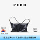 PECO929枕頭包單肩真皮通勤斜挎大容量質(zhì)感通勤包七夕情人節(jié)七夕禮物 經(jīng)典黑頭層熔巖油蠟牛皮現(xiàn)貨