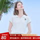 百圖betu女裝2025夏季新款T恤衫休閑運動(dòng)舒適棉感夏裝短袖上衣2506T07 白色 M