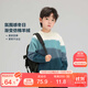 左西男童毛衣2025春秋兒童漸變拼接棉絨寬松休閑套頭上衣 藍色 140