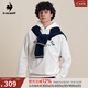 樂(lè )卡克法國公雞男女款網(wǎng)球系列舒適休閑連帽衛衣L241UCNA2105 象牙白色/A02 L (175)