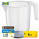 宜家（IKEA）BEHOVA比霍瓦量壺量杯西式廚具帶刻度量筒現(xiàn)代簡(jiǎn)約北歐風(fēng) 量壺1升