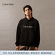 Calvin KleinJeans春秋男士經(jīng)典刺繡字母ck休閑純棉寬松連帽衛衣40HM231 BAE-太空黑 S （建議110-130斤）