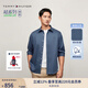 TOMMY HILFIGER【輕便感免燙】25秋冬男肌理商務(wù)休閑純色條紋長袖襯衫外套 【凈色】-深藍(lán)色DBZ M （推薦：135-150斤）