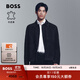 BOSS博斯【羊皮革】男士2025秋季新款常規(guī)版型夾克皮衣 404-深藍(lán)色 XL (52A)