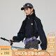 KAMA卡瑪戶外短款外套女登山服新款防曬衣辣妹風(fēng)棒球服小個子潮流上衣 黑色（春秋款） M