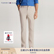TOMMY HILFIGER【斜紋微肌理】秋冬男裝府綢直筒半松緊腰西褲休閑長(zhǎng)褲32819 米白色AEV -直筒版-府綢-正常拍 34 （2.7尺）