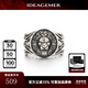 IDEAGEMER925銀獅子王戒指男士國(guó)潮風(fēng)復(fù)古小眾設(shè)計(jì)霸氣痞帥開口指環(huán)可調(diào)節(jié) 獅子王開口戒指-19-21號(hào)