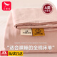 紅蜻蜓（RED DRAGONFLY）A類(lèi)100%純棉床單1.5米x2米家用雙人全棉床單三件套可裸睡被單鋪底 豆沙粉【A類(lèi)母嬰級 親膚可裸睡】 單床單 200cm*230cm 【適合1.5m床】