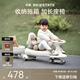 貝易（BeiE）皇室扭扭車(chē)兒童車(chē)1-3歲溜溜車(chē)男女寶寶搖搖車(chē)防側翻搖擺車(chē)嬰兒車(chē) 貝易卡其【加拖斗-非音樂(lè )款】