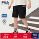 FILA【涼感】斐樂(lè )兒童童裝短褲2025年秋季新款男大童透氣五分褲 RD寶藍-NV 170
