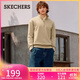 斯凱奇（Skechers）衛衣男長(cháng)袖男t恤秋冬新款簡(jiǎn)約針織棉套頭polo上衣L425M056