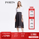 PORTS寶姿春夏新品女裝Two-in-one網(wǎng)紗拼接西服裙LM8D064MCP015 黑色 M (6)