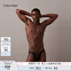 Calvin Klein內(nèi)衣【七夕禮物】25春夏男士ck炫彩腰邊輕薄三角褲雙丁褲男NB4233 UB1-太空黑 1條 L