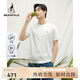 beanpole【新品】濱波  2025春夏男士基礎(chǔ)款涼感純色圓領(lǐng)短袖T恤 白色 175/92A M
