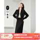 梵希蔓黑色西裝套裝女2025春新款簡(jiǎn)約通勤高級感短款小西服兩件套 M5879 黑色 L