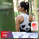 Saucony索康尼熊貓背心吸濕排汗男女運動(dòng)背心輕薄成都城市款跑步背心 白色(女款) S