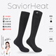 SAVIOR HEAT心之禮電加熱滑雪襪子防寒防凍長(cháng)筒男女厚保暖襪發(fā)熱襪 黑色 L（43-45鞋碼）
