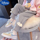 迪士尼（Disney）女童運動(dòng)衛褲春天冬款新款兒童女孩棉褲女寶寶洋氣褲子 灰色春秋款 120 建議身高110-120厘米