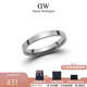 丹尼爾惠靈頓（DanielWellington）dw戒指女 時尚玫瑰金色情侶戒指 生日禮物送女友 星辰月光銀 52號