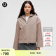 lululemon丨Pleated 女士褶飾二合一拉絨內(nèi)襯夾克 LW3INXS 禪境淺棕 L