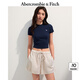 ABERCROMBIE & FITCH【多色圓領(lǐng)T】女裝25夏新款經(jīng)典小麋鹿圓領(lǐng)短袖T恤KI139-5272 海軍藍(lán) S (165/92A)