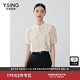 衣香麗影新中式國風(fēng)襯衫女夏季新款珍珠盤扣優(yōu)雅天絲上衣 米色 L