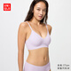 優(yōu)衣庫女裝無(wú)鋼圈文胸/軟支撐 彈嘟嘟柔托BRA 479194 70 淺紫色 2XL 推薦E85 F85 B90 C90 D90
