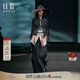 日著（rizhuo）博主同款女裝2025秋季新款黑色中式國(guó)風(fēng)小眾設(shè)計(jì)感西裝短外套 尋跡黑 M