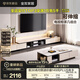全友家居 鋼化玻璃伸縮茶幾電視柜組合客廳家用現代簡(jiǎn)約高端大氣新款