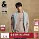 杰克·瓊斯（JACK&JONES）男裝25年秋冬季針織衫男士薄款毛衣絨感字母長(zhǎng)袖套頭羊毛打底衫 C45沙色 M （175）