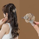奇美拉（CHIMERA）高級感網(wǎng)紗花朵發(fā)抓發(fā)量少半扎發(fā)馬尾夾后腦勺抓夾女生日禮物