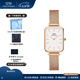 丹尼爾惠靈頓（DanielWellington）dw手表女 復(fù)古小方表石英女士手表歐美腕表 七夕情人節(jié)禮物送女友 小方塊白盤-玫金鋼帶-DW00100431