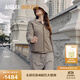 AIGLE【25年秋季新品】艾高全拉鏈厚實(shí)防風(fēng)抓絨衣女運動(dòng)休閑外套 柴灰色 BK103 建議拍大 38 165/88A