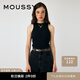 moussy 女裝新款簡約風(fēng)肌理感純色針織背心女010GAS80-5070 020黑色 均碼
