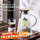 青蘋果新中式冷水壺 耐熱玻璃圍爐煮茶 泡茶壺涼水壺 花茶壺 1.9升