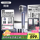 同詩（T-FLASH）艾齊高速雙筒等離子吹風(fēng)機(jī)家用護(hù)發(fā)速干大風(fēng)力電吹風(fēng)筒禮盒教師節(jié)禮物生日送老婆實(shí)用 太空銀