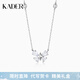 卡蒂羅冰晶蝴蝶S925銀飾項鏈女吊墜鎖骨生日禮物送女友 【925銀】冰晶蝴蝶項鏈