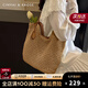 CinvaiKrose包包女包編織托特包女2025新款沙灘單肩腋下包七夕情人節(jié)禮物 卡其色