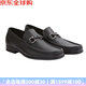 菲拉格慕（Ferragamo）男鞋 男士皮鞋商務(wù)休閑Gancio扣飾牛皮莫卡辛鞋軟面皮鞋0642848 黑色【窄版/腳寬勿拍】 【特價(jià)】 40