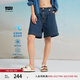 Levi's李維斯冰酷系列25年春夏新款女士美式防曬時尚牛仔短褲涼感 藍色 26