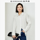 佐丹奴長(zhǎng)袖襯衫女純棉府綢通勤風(fēng)寬松廓形休閑襯衣女05345469