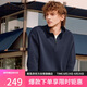 斯凱奇（Skechers）情侶裝衛(wèi)衣男長袖男t恤秋冬新款簡約針織棉套頭polo上衣L425M056