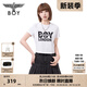 BOY LONDON夏季女款印花舒適潮牌時(shí)尚休閑街頭短袖T恤W01926 白色 L
